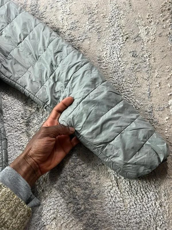 The North Face Men's Vintage Grey Puffer Zip Jacket Size L – photo 7